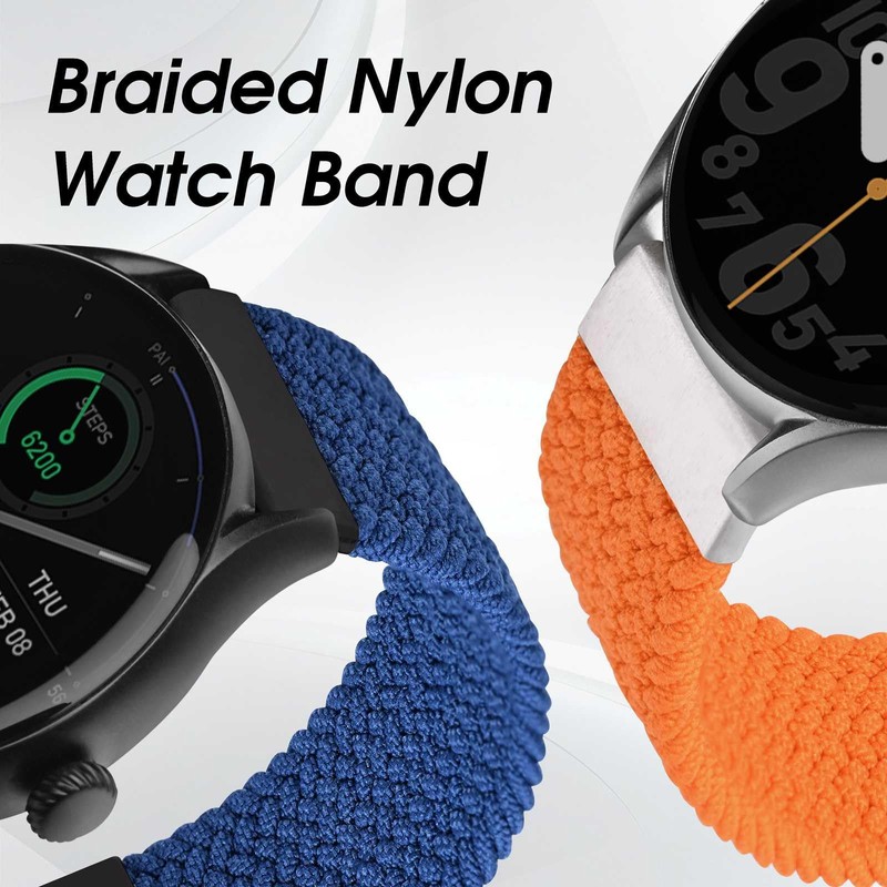 Anbeer Braided Nylon Watch Band, 0.7 inch (18 mm), 0.8
