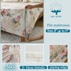 Zusbest King Floral Bed Sheets, Soft 100% Cotton Pink &