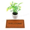Odoria 1/12 Miniature Plants and Welcome Mats Doormat Dollhouse Decoration