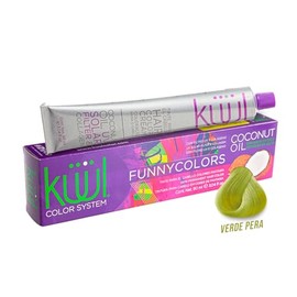 KÜÜL - Color System Funny Colors Tinte Semipermanente Color Verde Pera 90 ml, Coloración Cabello, Filtro UV y Colágeno, Prolonga Intensidad del Color,