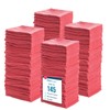 Simpli-Magic Cotton Shop Towels, Commercial Grade, Red, 145 Pack, Size:
