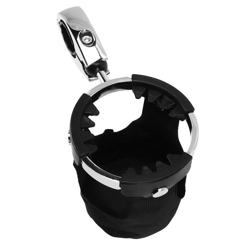 Motorcycle Cup Holder 360° Swivel Ball Mount Drink Water Bottle
