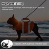 Petglad Dog Life Jacket with 4ft Leash, Reflective Pet Life