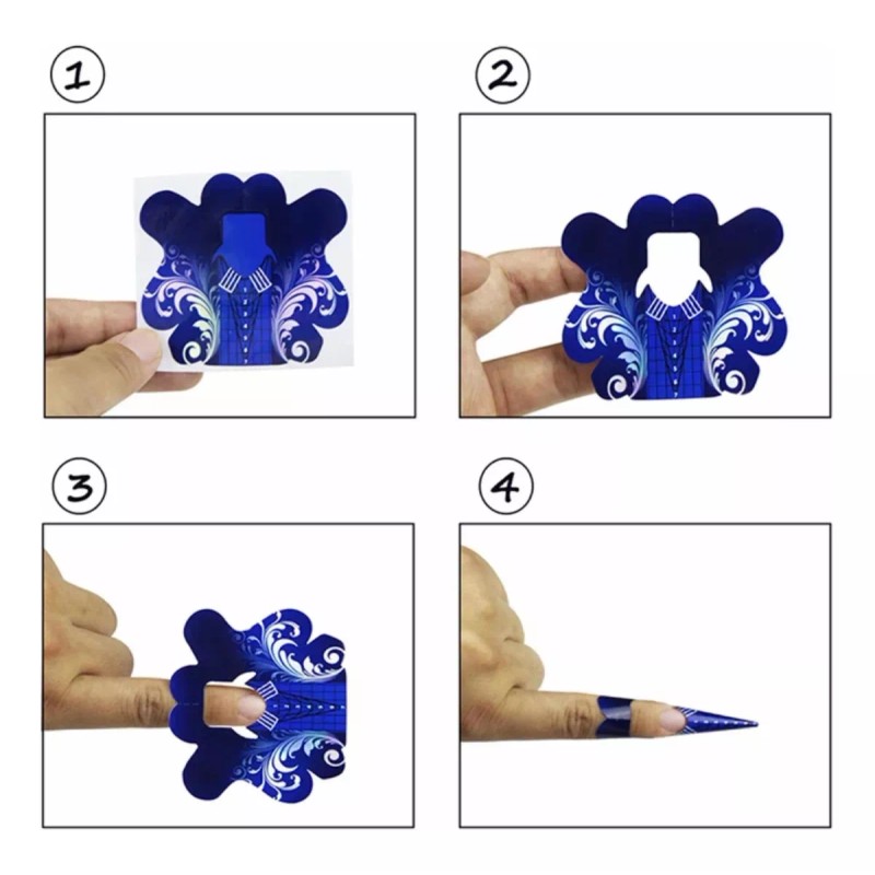 Lay Lay Formas Para Uñas Esculturales Rollo De 500 Piezas