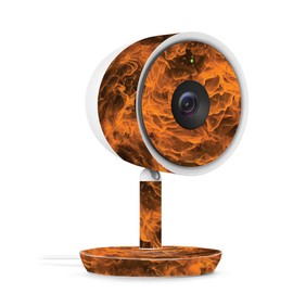 MightySkins Skin Compatible with Nest Cam IQ Indoor Security Camera - Burning Up | Protective, Durable, and Unique Vinyl Decal wrap Cover | Easy to Apply, Remove, and Change Styles | Made in The USA