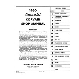 1960 Corvair Shop Manual