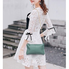 YALUXE Women's Genuine Leather Wristlet Clutch Crossbody Phone Bags Wallet Purses and Handbags for Women