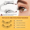 Long Lasting Magnetic False Eyelashes, Magnetic Eyelashes Reusable with Applicator,