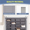 STORAGE MANIAC Stackable Shoe Cubby Organizer, Free Standing Shoe Cube
