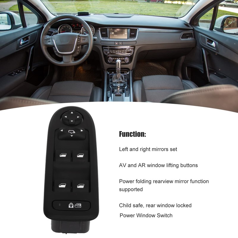 Car Window Regulator Switch 96631328XT Quick Response Sensitive Control Window