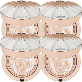 Age 20's Essence Cover Pact HG Aurora Gold Edition No. 23 (4 units) / 에이지투웨니스 에센스 커버 팩트 HG 오로라 골드에디션 23호 본품4개