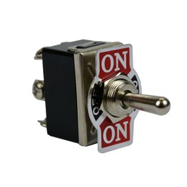 5 pc 20A 125V Toggle Switch (ON)-Off-(ON) DPDT 6 Terminal Momentary 2 Side