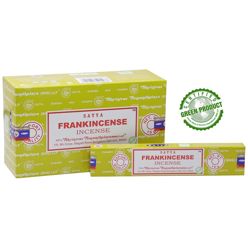 EARTH Satya Frankincense Incense Sticks 15 GMS (Pack of 12)