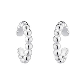Amor Earcuffs 925 sterling silver women's ear cuffs, 1 cm, silver, comes in jewellery gift box, 2028683, medium, Silver, No Gemstone