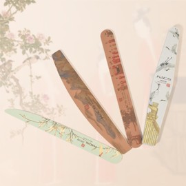 KADS 4Pcs Nail Files for Acrylic Nails 120/180, 240/240, 180/220, 100/180 Grit Nail Files Emery Board Black Manicure(Set of 4)