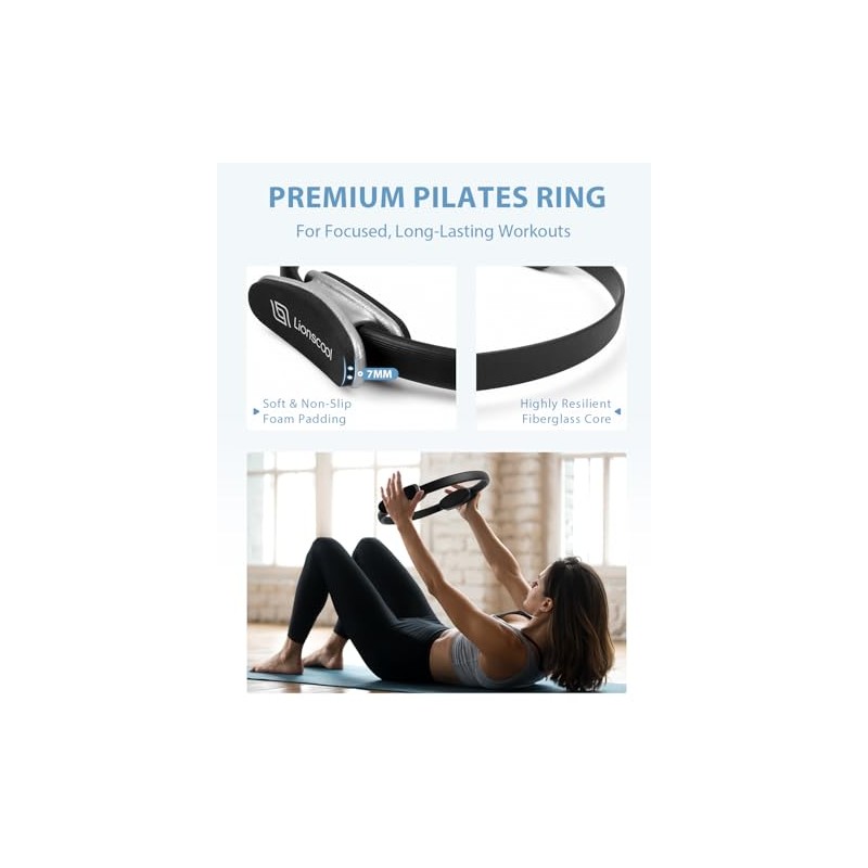 LIONSCOOL - Juego de Anillos de Pilates – Círculo mágico