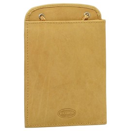 Neck Pouch Chest Bag with Lots of Space Including Collar Various Colours Genuine Leather, natural, Classic