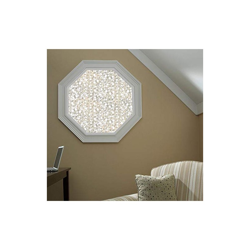 Autotech Park Precut Octagon Window Film, Pebble Design, Self Static