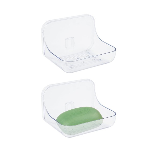 2 Pieces Wall Soap Dish, Soap Dish Holder, Wall Mounted