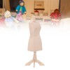 Dollhouse Wooden Mannequin 1:12 Lightweight Mini Clothes Display Holder Model