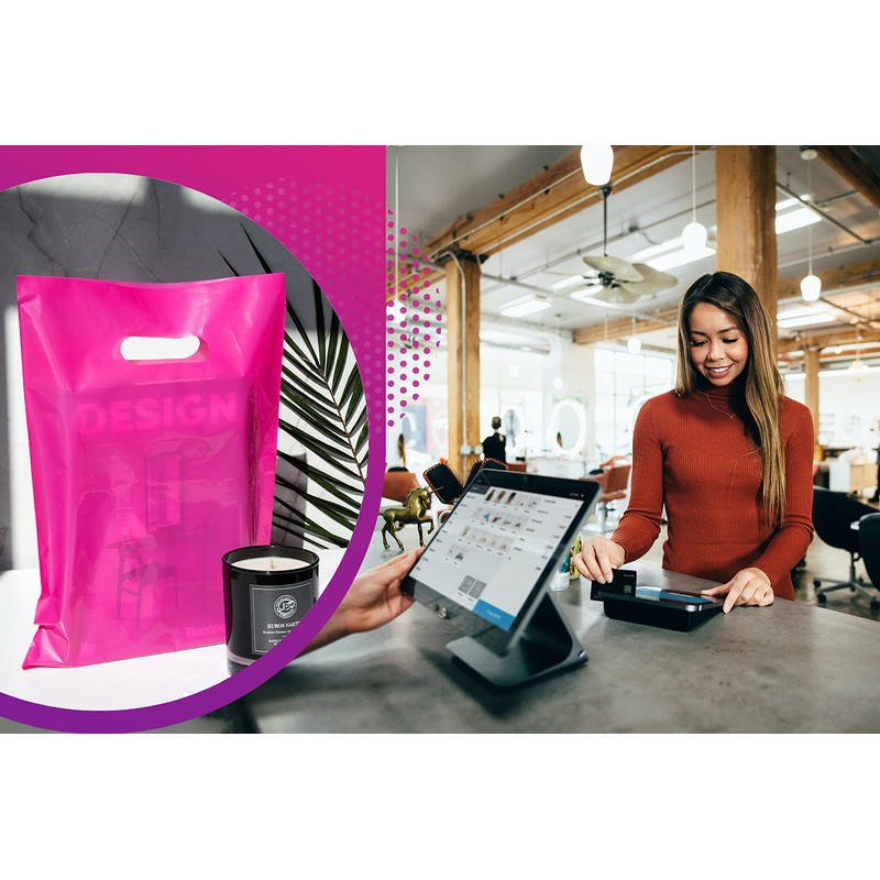 Choice Marts 200 Pink and Purple 2Mil Extra Thick 12"x15"