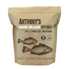 Anthony's Hydrolyzed Marine Collagen Peptides, 1 lb, Gluten-Free, Paleo and Keto Friendly, Unflavored