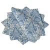 S4Sassy Blue Leaves & Damask Floral Cotton Napkin Printed Everyday