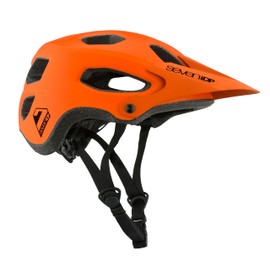 7iDP X2 Mountain Bike Helmet - Lightweight MTB Helmet for Men & Women, Trail & Enduro, Adjustable Fit, Breathable with Extended Rear Coverage (Matte Orange, S/M)