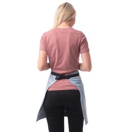 Medium Rare Edwin Waist Apron - Professional Denim Apron for Home, Restaurants, Baking, Entertaining, Serving