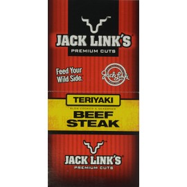 Jack Link's Premium Cuts Beef Steak, Teriyaki, 1-Ounce (Pack of 12)