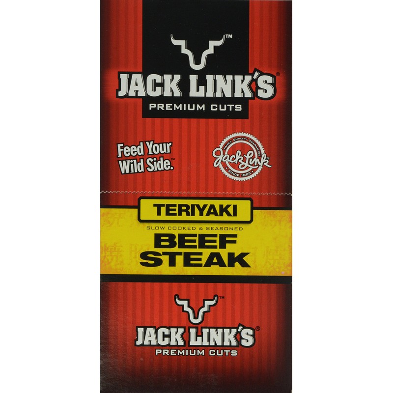 Jack Link's Premium Cuts Beef Steak, Teriyaki, 1-Ounce (Pack of