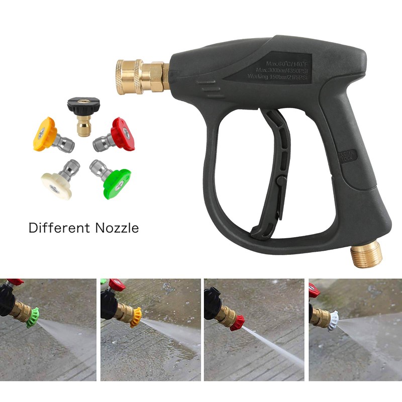 Sooprinse High Pressure Washer Gun,3000 PSI Max with 5 color