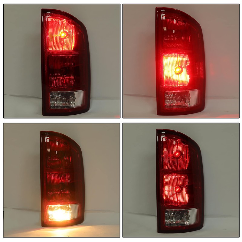 HECASA Tail Light Compatible with 02-06 Dodge Ram 1500/03-06 Dodge