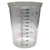 600ml Clear Plastic Mixing Cup - 10pk - No Lid