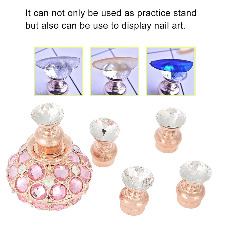 5Pcs Manicure Display Practice Stand Shelf Nail Art Tip Holders