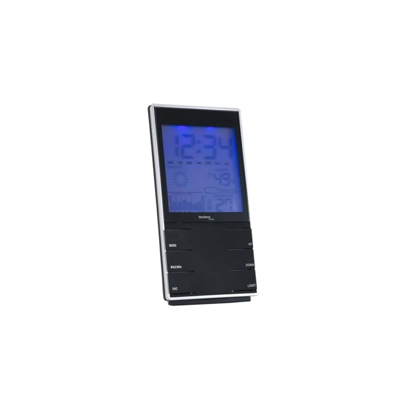 techno line WS 9120 Stazione Meteo, Argento/Nero