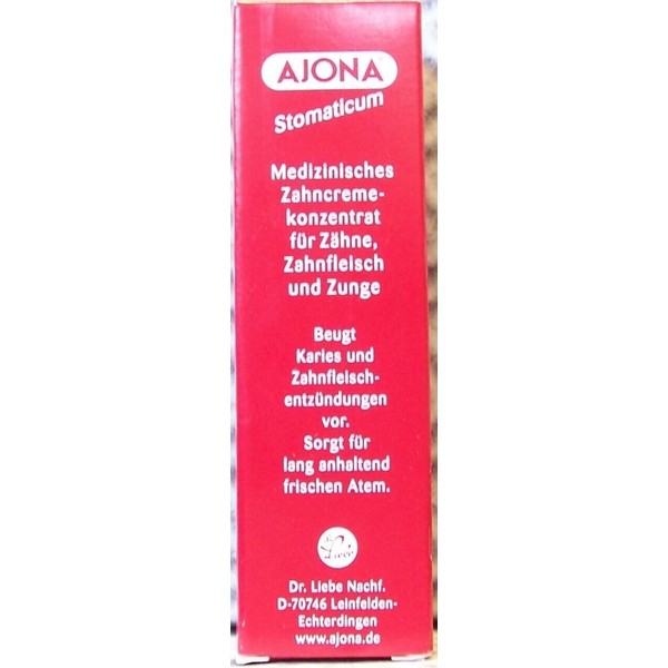 8 X 0.8oz Ajona Stomaticum Medical Toothpaste Concentrate Germany