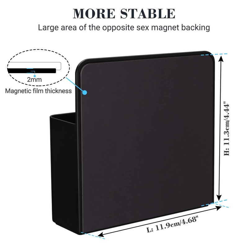 Lidwot Set of 2 Black Strong Magnetic Dry Erase Marker