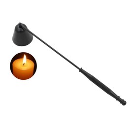 ITODA Antique Bell Candle Snuffer Candle Extinguisher Candlesnuffer with Long Handle Decorative Extinguish Candle Stopper for Putting Out Scented Candles Canned Candles
