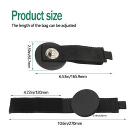 GQNDGN Heavy Duty Magnetic Hook Straps for Hanging Cables, Van Organizers and Storage Workshop Tool Box Magnet Organize Hangers for Tools, Magnet Diameter 2.59 inches 2 Pcs
