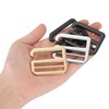 sourcing map 4Pcs 38mm/1.5" Metal G-Hook Webbing Buckles Adjustable Flat