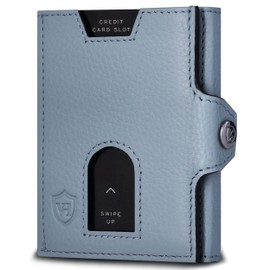 VON HEESEN Slim Wallet with RFID Protection, for Men and Women, Mini Purse, Credit Card Case, Small Wallet, lightblue