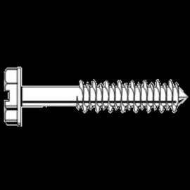 Unbranded 3/16" x 1 3/4" Indent Hwh Slot, Blue Tapking Concrete Screws, Durablecoat, 25 Pk