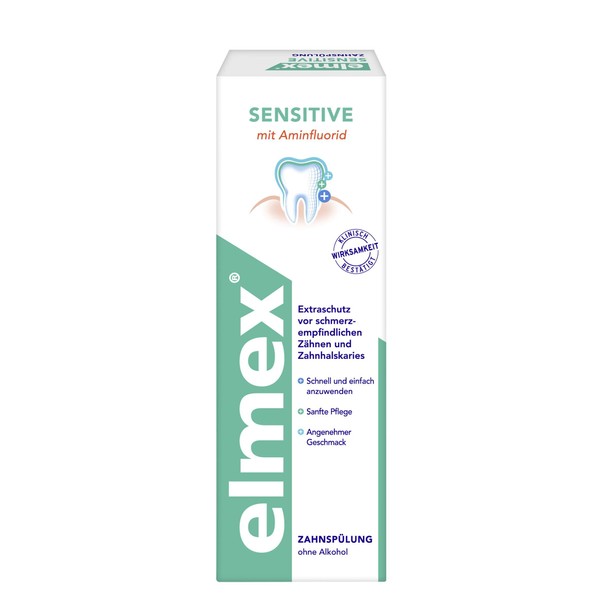 elmex Sensitive Tooth Rinse mouthwash 100 ml x 3
