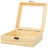 ZSDRTYU Wood Box, Small Wooden Storage Container, Lid Unfinished Wood