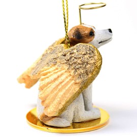 Conversation Concepts Jack Russell Terrier, Smooth Coat, Brown/White Tiny Ones Dog Angels (2 in)