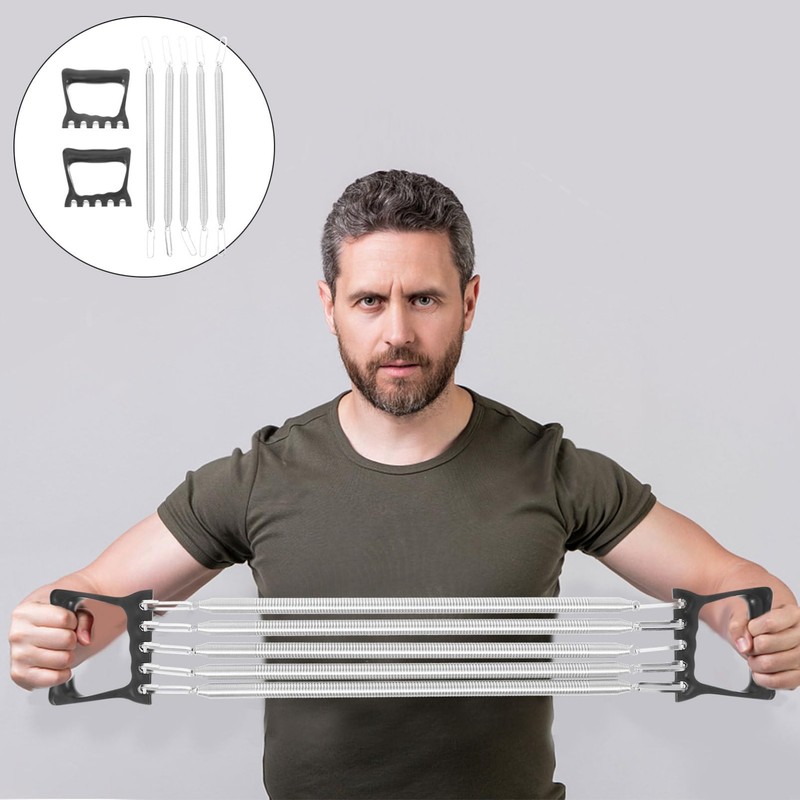 Kisangel Detachable Chest Expander Spring Tensioner for Men Workout Fitness