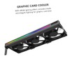 TEHAUX 5v Graphic Card Cooler RGB Lighting Pin Air Cooling