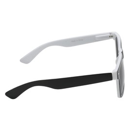 OWL Retro 80’s Two Tone Black - White Vintage Smoke Lens Sunglasses