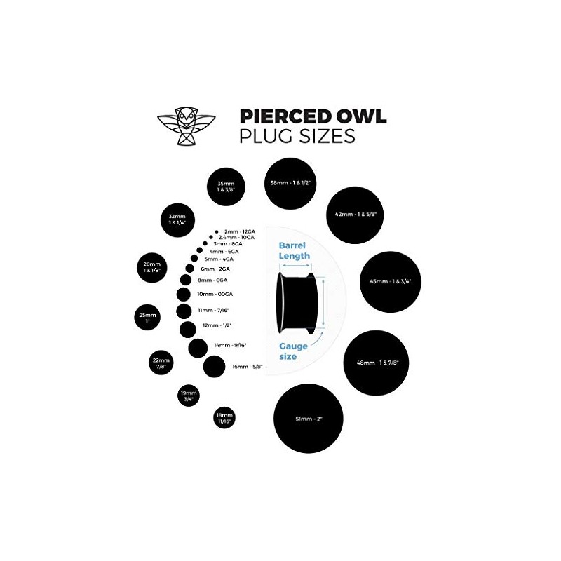 Pierced Owl - Antique Silver Plated Stainless Steel Opal Centered